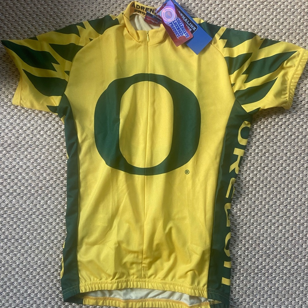 Oregon Ducks cycling jersey. New with tags. Size M